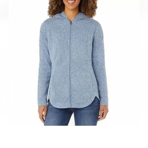 Eddie Bauer women Radiator Fleece 2.0 Long Full-zip hooded Jacket Size S